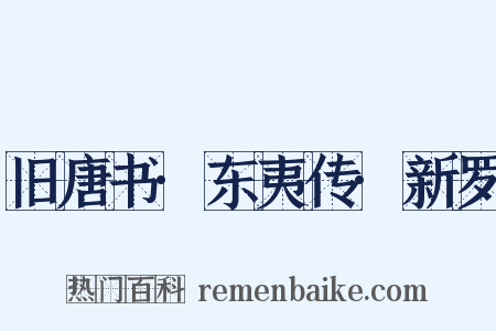 旧唐书·东夷传·新罗是什么意思的图片